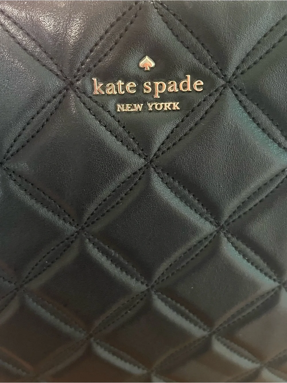 Kate Spade Natalia Black Quilted Leather Chain-Handle Tote